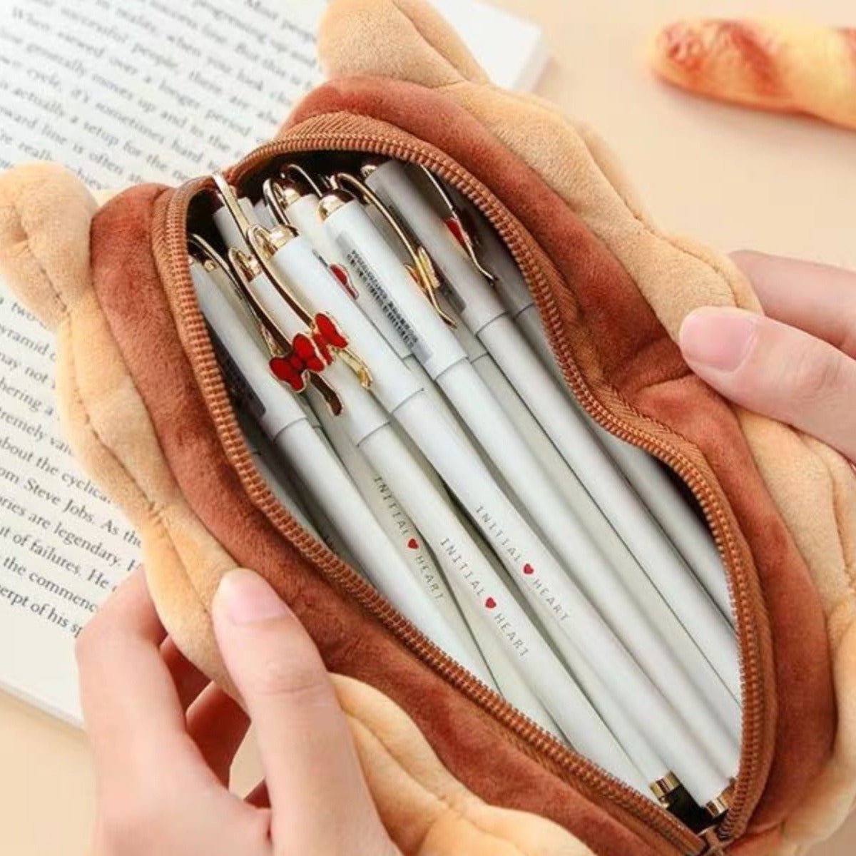 Sandwich Biscuit Plush Pencil Bag - Zambeel