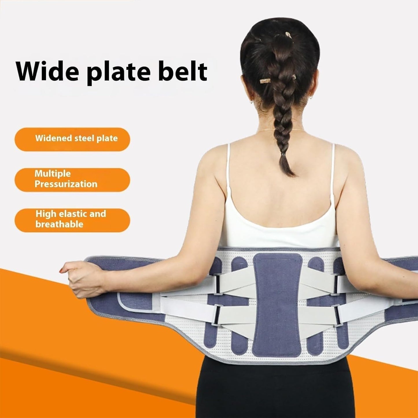 Self - Heating Wide Waist Support Belt - Zambeel