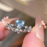 Silver Heart Zircon Open - End Light - Luxury Ring With A High - End Touch - Zambeel