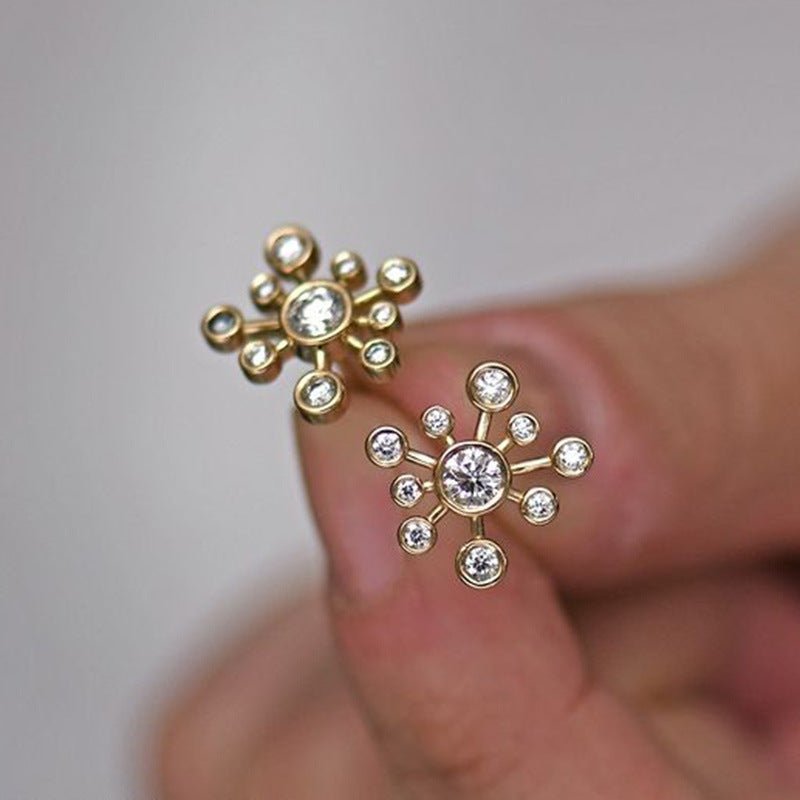 Simple Design Geometric Circle Earrings - Zambeel