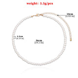 Simple Graceful Bright Pearl Necklace Women - Zambeel