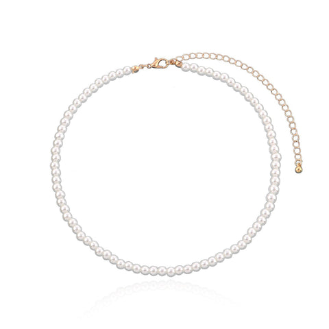 Simple Graceful Bright Pearl Necklace Women - Zambeel