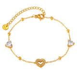 Simple Niche Bracelet Female Titanium Steel Gold Plated - Zambeel