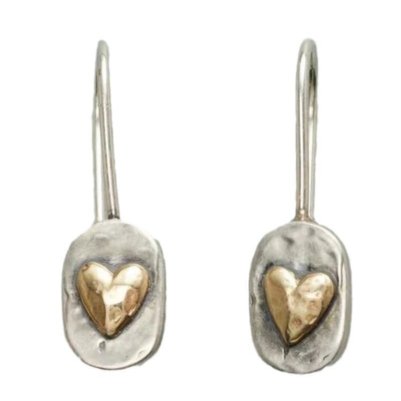 Simple Romantic Love Geometric Shape Earrings - Zambeel