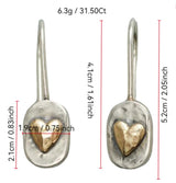 Simple Romantic Love Geometric Shape Earrings - Zambeel