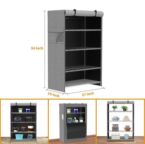 Single Zipper Double Rod Wardrobe - Zambeel