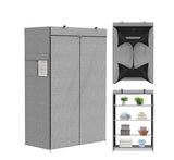 Single Zipper Double Rod Wardrobe - Zambeel