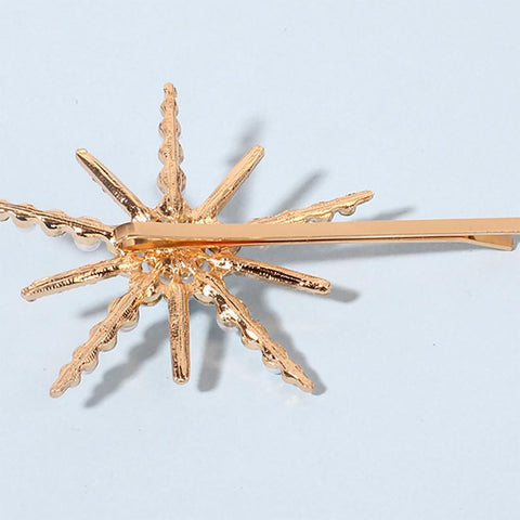 Six - Pointed Star Shape Rhinestone Clip - Zambeel