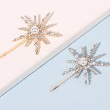 Six - Pointed Star Shape Rhinestone Clip - Zambeel