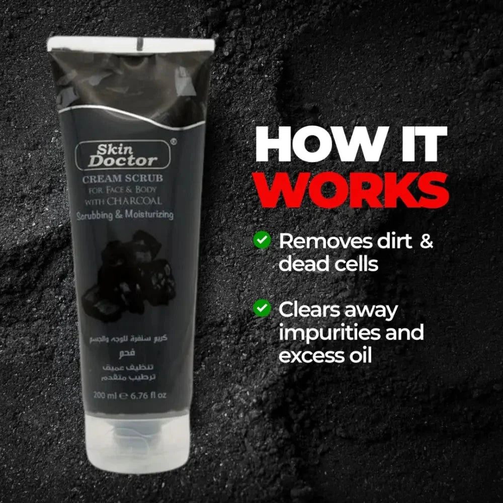 Skin Doctor - Cream Scrub with Charcoal (Original) - Zambeel