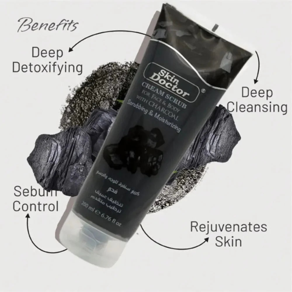 Skin Doctor - Cream Scrub with Charcoal (Original) - Zambeel