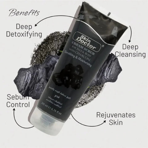 Skin Doctor - Cream Scrub with Charcoal (Original) - Zambeel