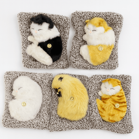 Sleeping Cat Plush Toy with Sound - Zambeel