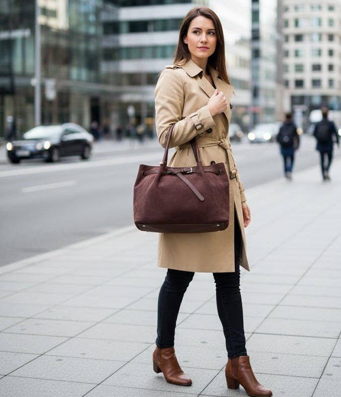 Slouchy Suede Totes - Zambeel