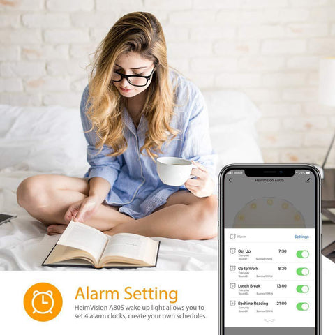 Smart Version APP Controlled WIFI 7 Color Changing Digital Wake Up Light - Zambeel