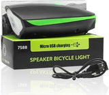 Speaker Bicycle Light with Micro USB Charging - Zambeel