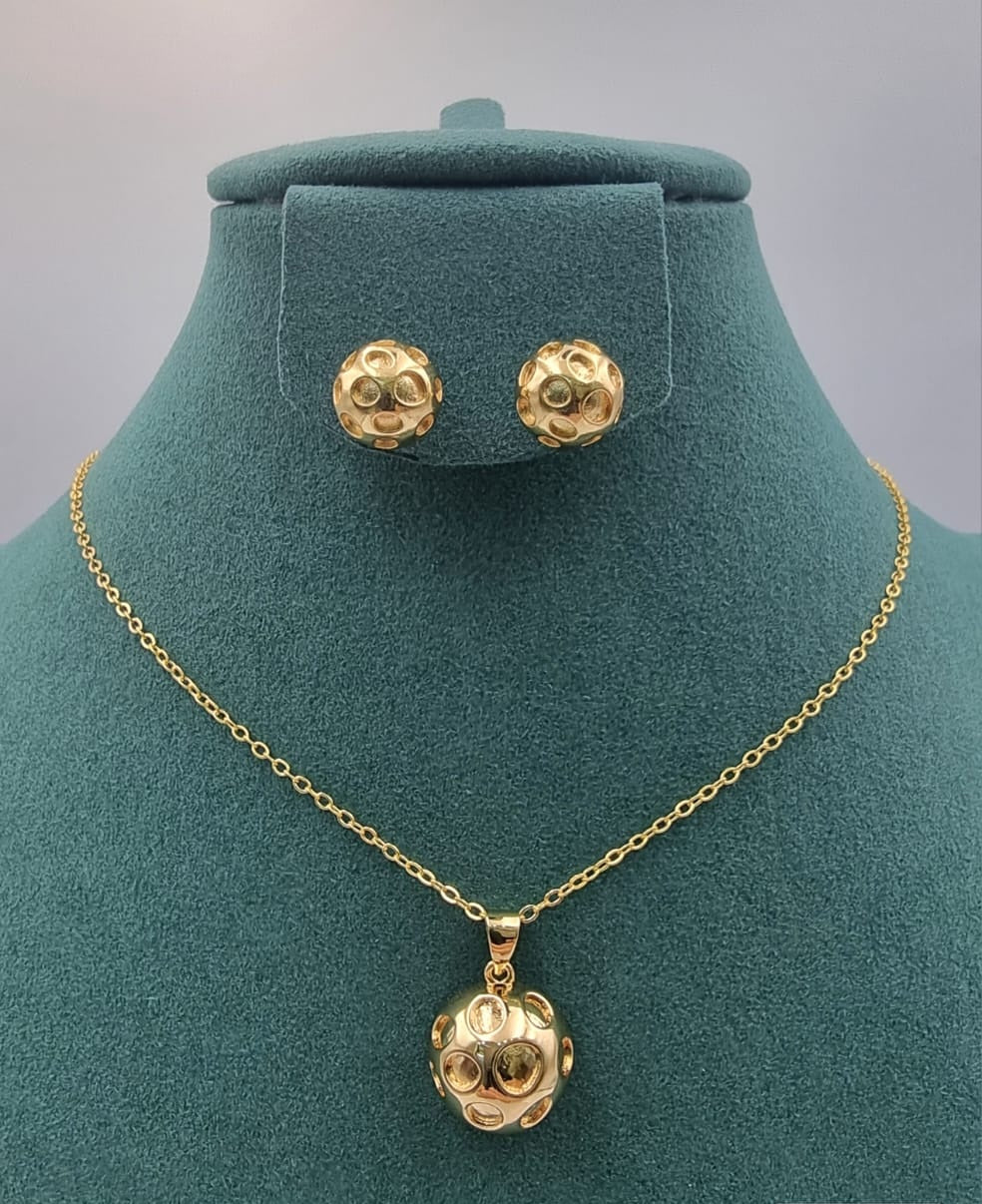 Sphere Cutout Pendant Set - Zambeel