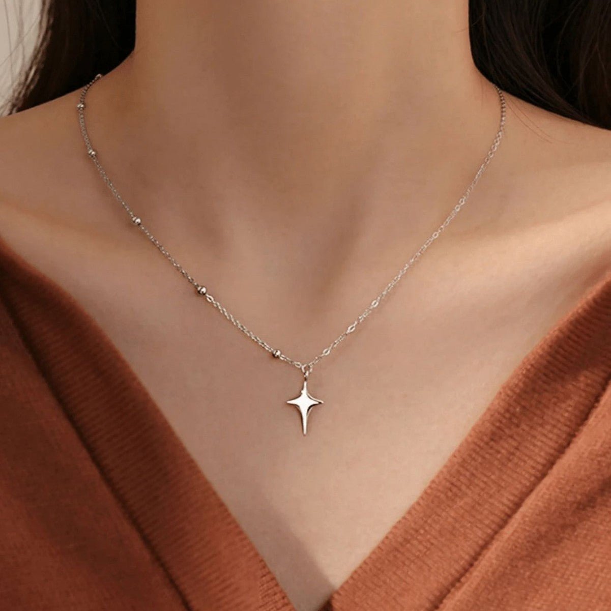 Splicing Asymmetry Niche Design Simple Necklace - Zambeel