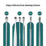Stainless Steel Ear Pick Set with Keychain Case - Zambeel