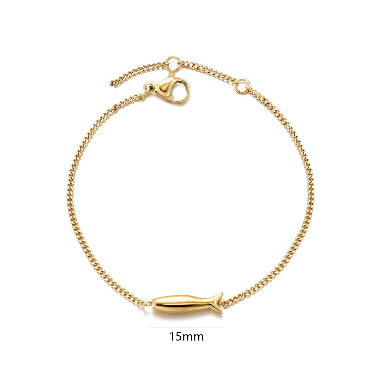 Stainless Steel Fashion Koi Bracelet Light Luxury Titanium Steel - Zambeel