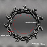 Stainless Steel Men's Bracelet Snake Head - Zambeel