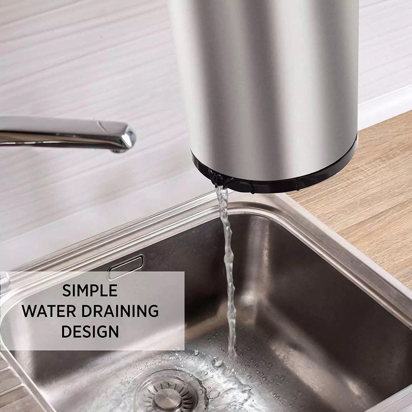 Stainless Steel Rotating Storage Bucket - Zambeel