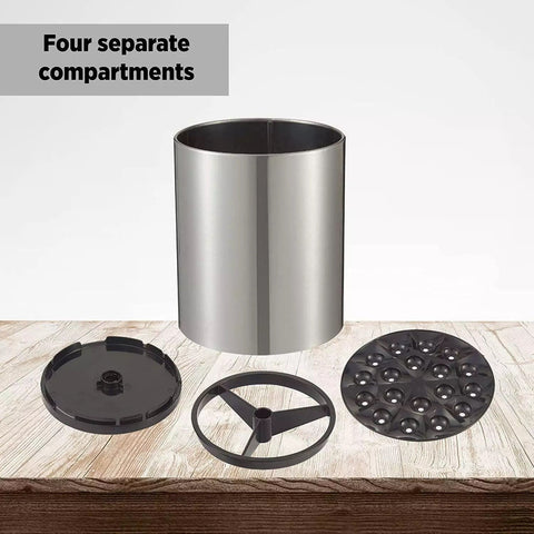 Stainless Steel Rotating Storage Bucket - Zambeel