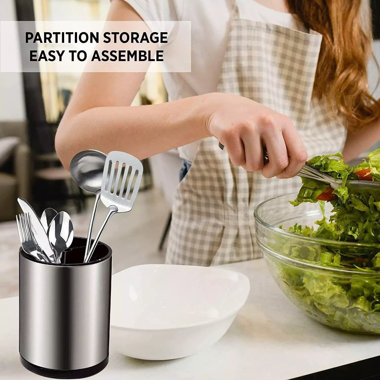 Stainless Steel Rotating Storage Bucket - Zambeel