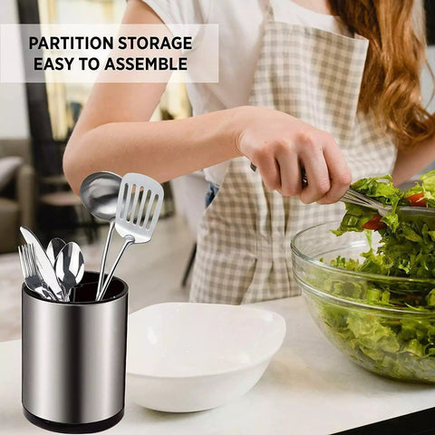 Stainless Steel Rotating Storage Bucket - Zambeel