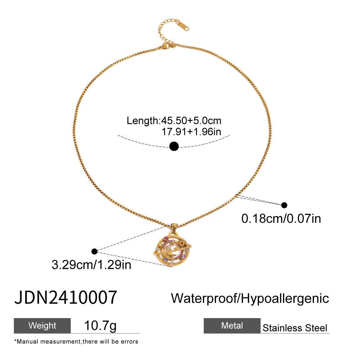Stainless Steel XINGX Pendant Necklace - Zambeel
