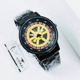 Stylish Roulette Dial Wrist Watch - Zambeel