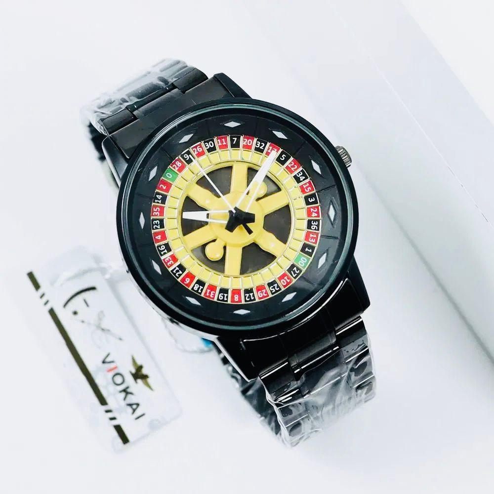 Stylish Roulette Dial Wrist Watch - Zambeel