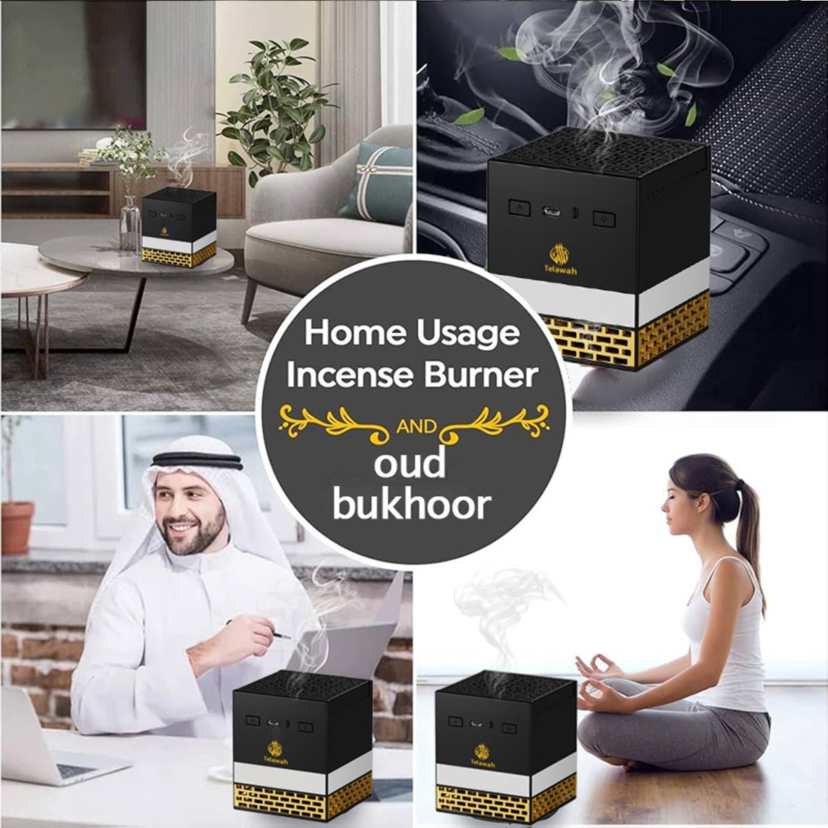 Telawah - Portable Electric Incense Bakhoor Burner - Zambeel