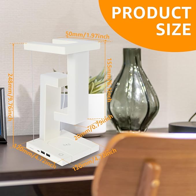 Tensegrity Smart LED Desk Lamp with Wireless Charge - Zambeel