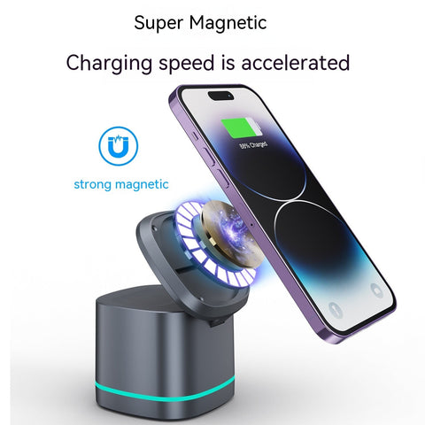 Three - in - one Folding Magnetic Wireless Fast Charging Charger - Zambeel