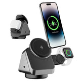 Three - in - one Magsafe Magnetic Wireless Charger Mobile Phone Watch Headset - Zambeel