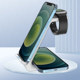 Three - in - one Wireless Charger Fast Charging Desktop Vertical - Zambeel