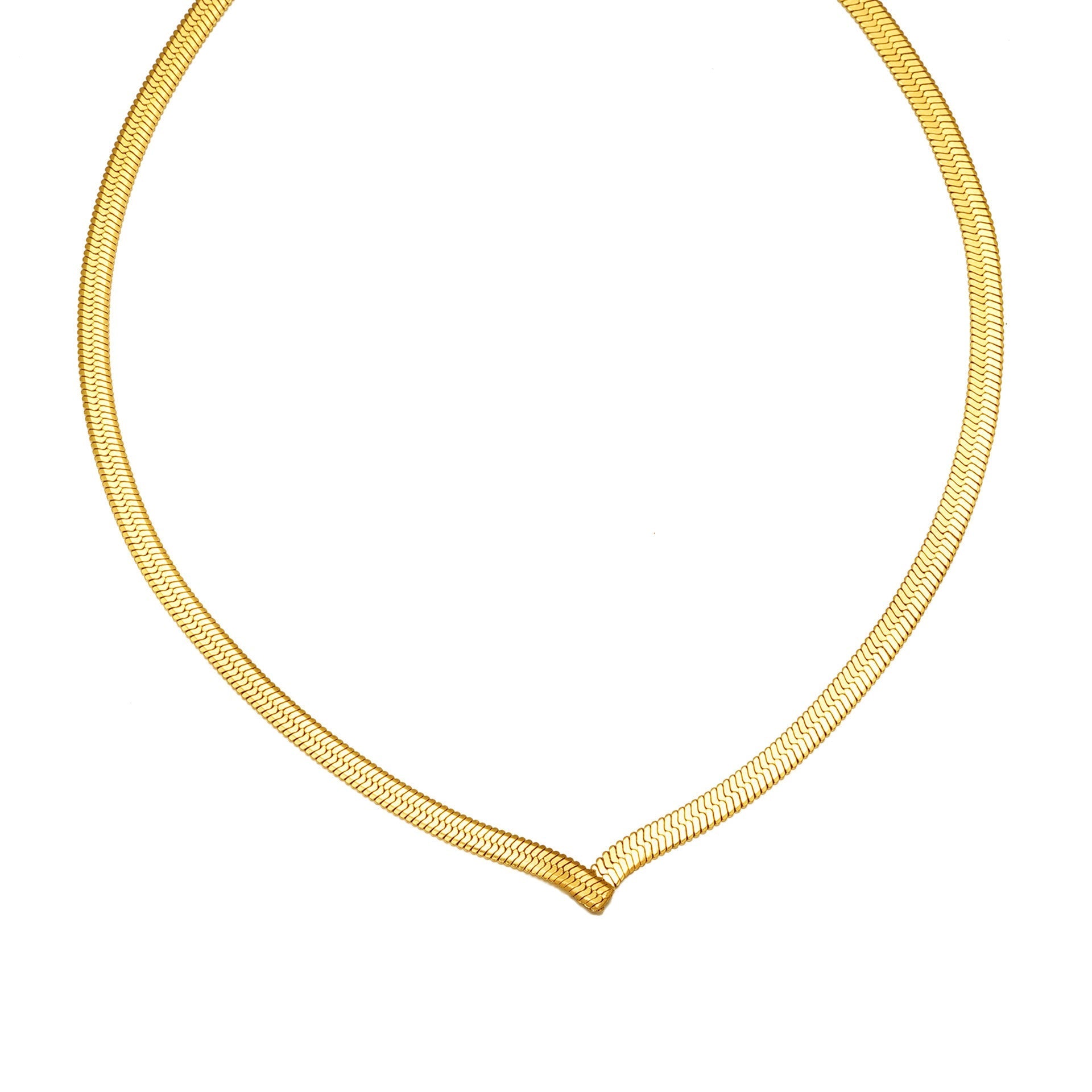 Titanium Steel Snake Bones Chain Blade Chain Necklace - Zambeel