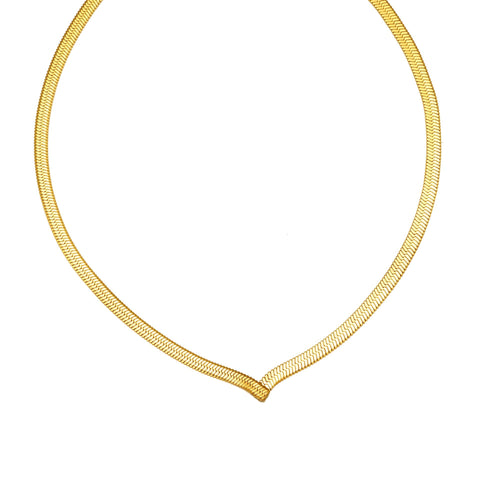 Titanium Steel Snake Bones Chain Blade Chain Necklace - Zambeel
