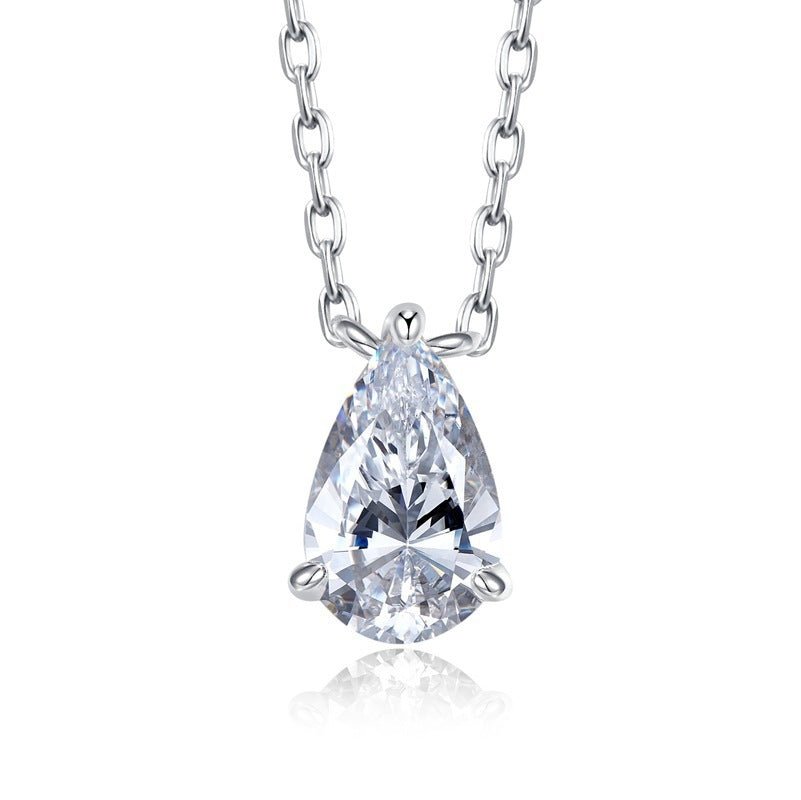 Titanium Steel Water Drop Necklace Women's Stainless Steel - Zambeel