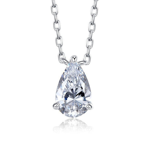 Titanium Steel Water Drop Necklace Women's Stainless Steel - Zambeel