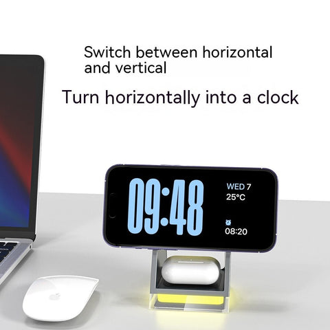 Touch Magnetic Three - In - One Wireless Charger - Zambeel