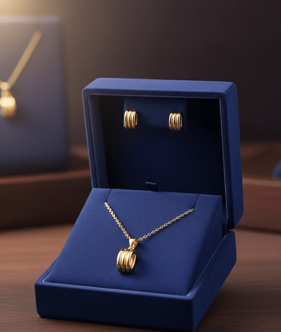 Triple Band Pendant Set - Zambeel