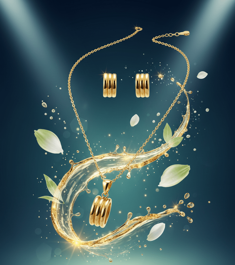 Triple Band Pendant Set - Zambeel