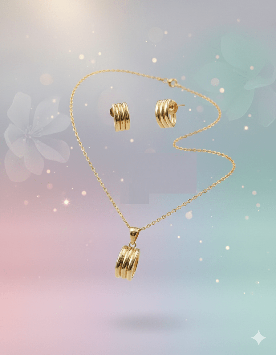 Triple Band Pendant Set - Zambeel