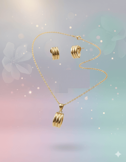 Triple Band Pendant Set - Zambeel