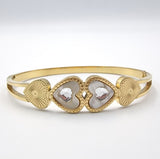 Twin Heart Radiance Bangle - Zambeel