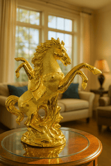 Twin Horses Sculpture © - Zambeel