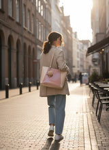 Two - Tone Elegant Tote Handbag - Zambeel