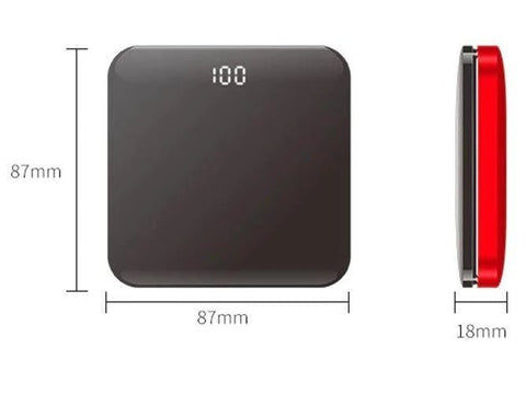 Ultra - Thin Mirror Mini Charging Treasure - Zambeel